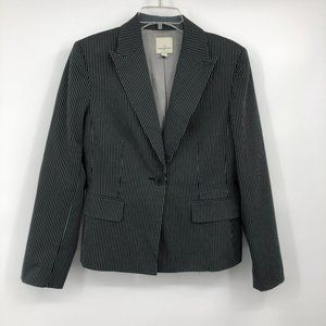 Anne Klein Blazer Womens 10 Used Pinstripe